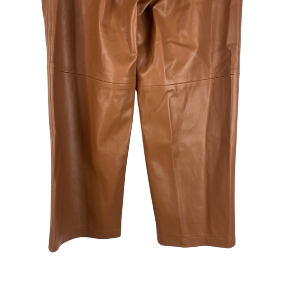 Blank NYC Baxter Ribcage Straight Leg Vegan Faux Leather Pants 29 Carmel Tan - Picture 6 of 13